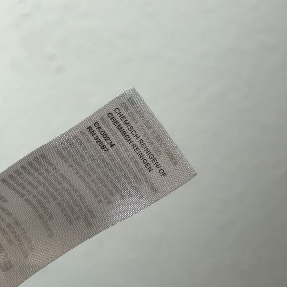 Pure Navy Dress Womens Medium white Linen Button capsule minimalist casual Midi - Picture 4 of 12